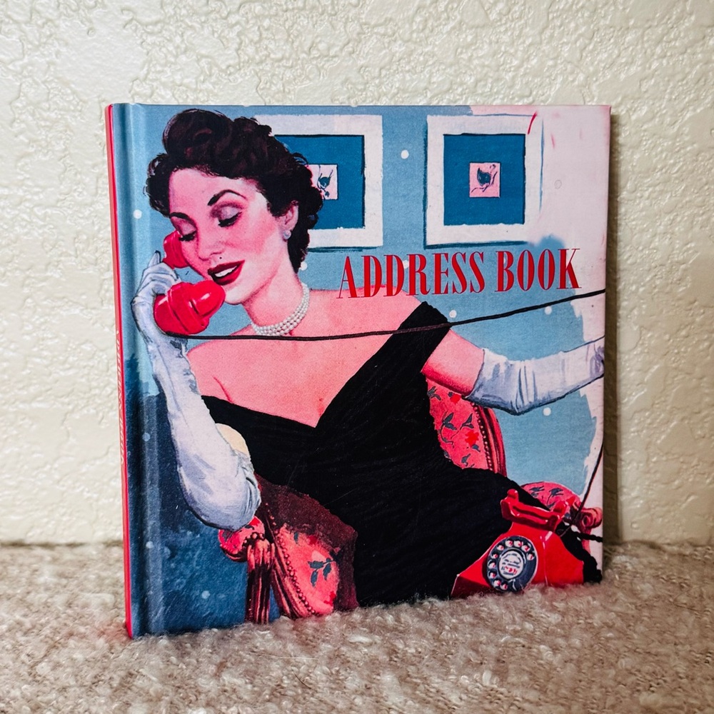 Address book, retro style, unused